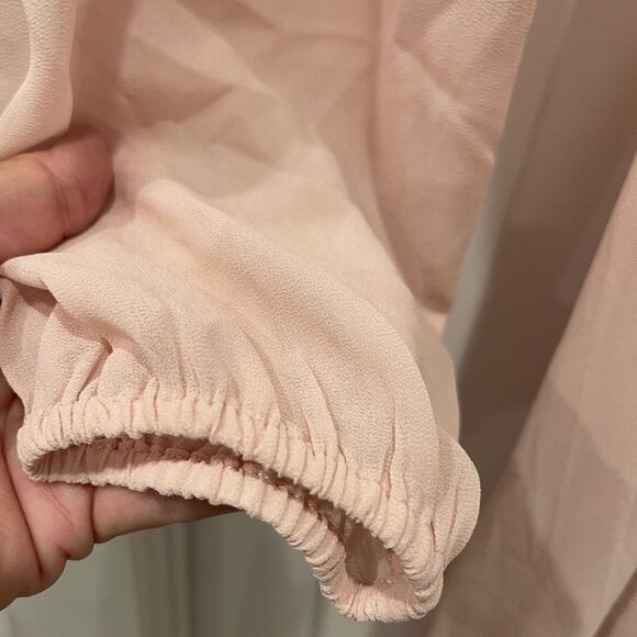 Yumi Kim Love Affair Long Sleeves Maxi Dress in Blush.Size S - Picture 9 of 16